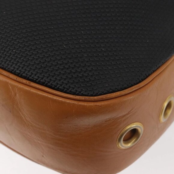 SAINT LAURENT Shoulder Bag PVC Leather Black Auth SW1561 - Picture 5 of 16